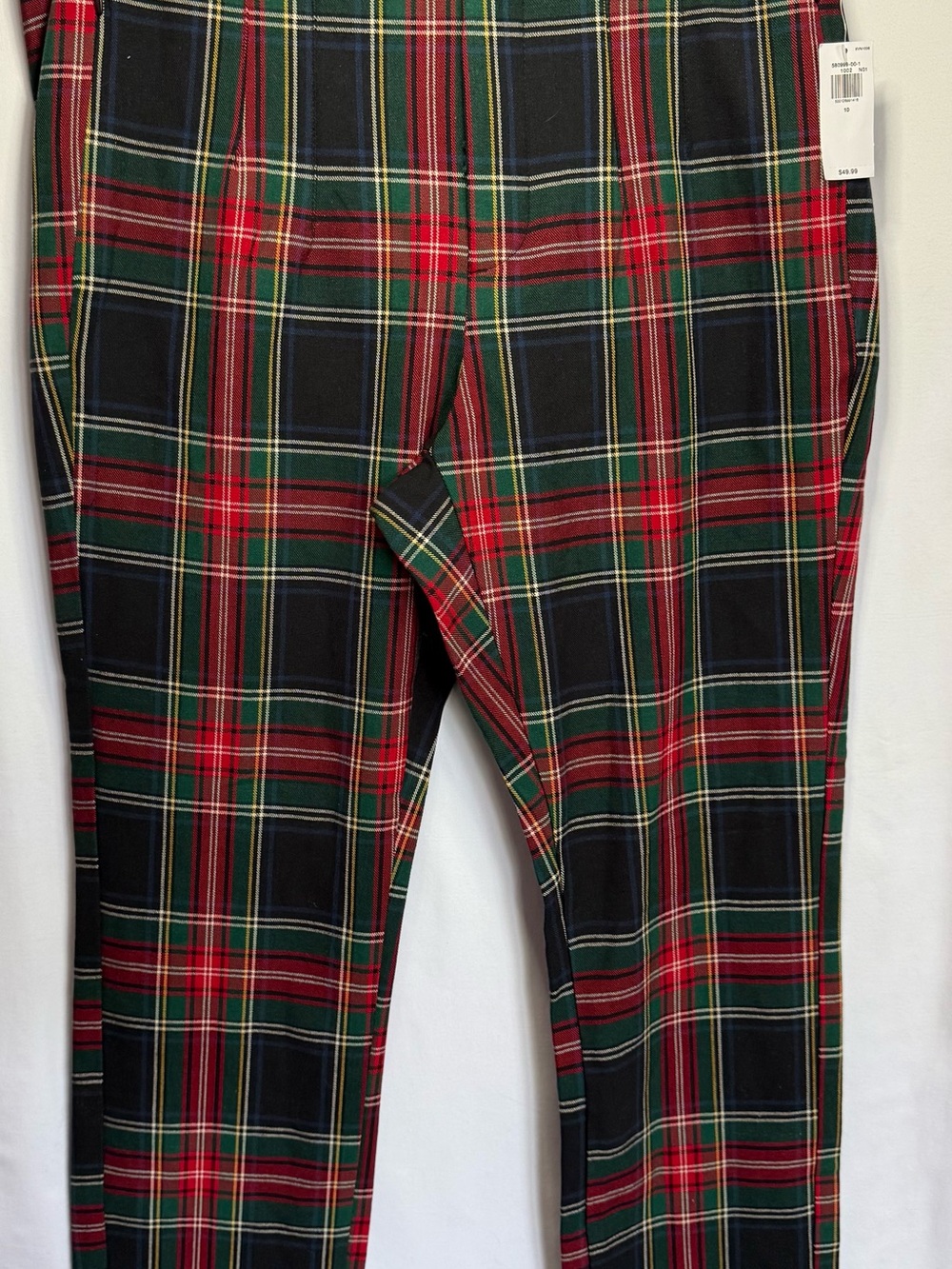 Old Navy Red and Green Plaid Trousers